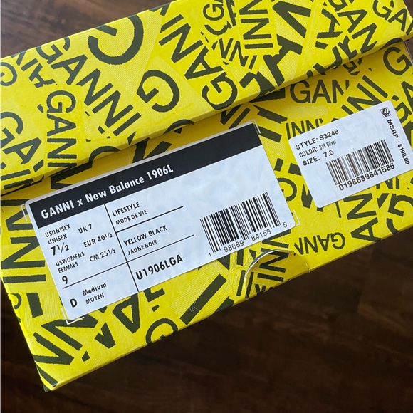 GANNI x New Balance 1906L Sneakers Loafers- new in box- men’s 7 - Picture 7 of 13